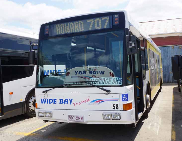 Wide Bay Transit Volvo B7RLE Bustech 58